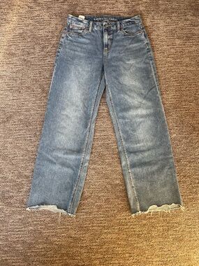 American Eagle Outfitters Stovepipe Jean in Medium Blue Wash